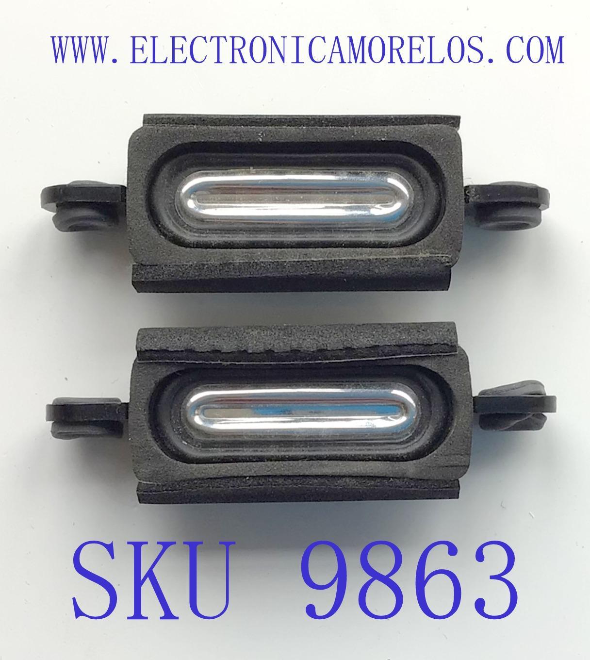 KIT DE BOCINAS PARA TV TOSHIBA ( 2 PZ ) / NUMERO DE PARTE CG1O0314A0I / 16Ω  3W / W 1 100623 / PANEL M185XW01 V.6 / PANEL 19SL400U